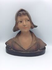 Sculpture buste en plâtre