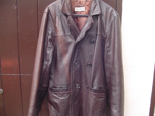Veste cuir blakes - cuir, of