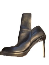 Superbe Boots Cuir Noir Ann Demeulemeester 36 Parfait état 