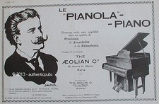PUBLICITE PIANOLA PIANO THE