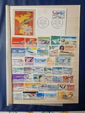 + de 35 Timbres Avions  & 1