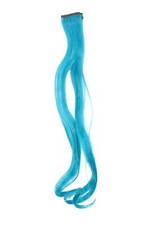1 Extension Clip Mèches Ondulées Bleu Clair YZF-P1C18-TF2512 45cm Cheveux