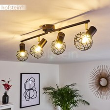 Plafonnier Lustre Noir/Doré