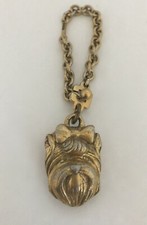 BRELOQUE SAC A MAINS/ CHIEN/ AGATHA PARIS/ METAL DORE