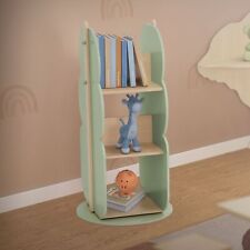 Joyz Bibliothèque à livres en bois meubles enfants forme arbre pivotante à 360°