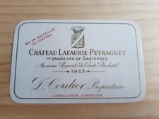 étiquette vin Chateau