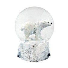 Water Globe - Ours Polaire de . Boule à Neige avec Figurine en Résine & Suppo...