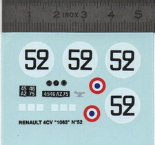 Décalcomanie - Renault 4CV -
