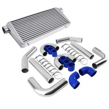 Universal Intercooler Turbo Refroidisseur 600x300x76mm + 76mm Piping Pipe Kit