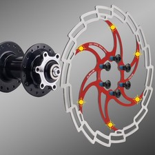 Frein à disque de frein de vélo 180 mm pour entretien de vélo comprend 6 boul