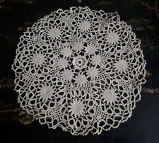 Ancien Napperon++Au Crochet Fait Main++Diamètre 30 cm++19ème