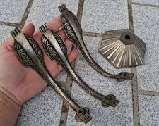 4 Anciens décorations Accessoires Pièces Détachées de lustre en métal ART DECO
