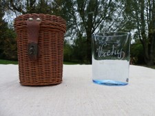 ANCIEN VERRE BLEU DE CURISTE