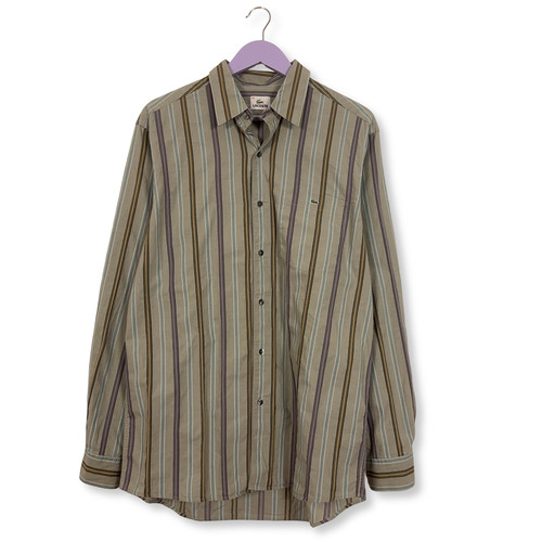 Chemise lacoste rayée - chemise, vert