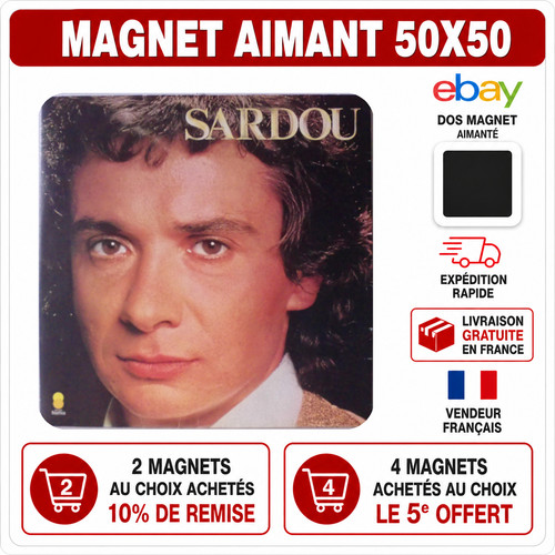 Magnet michel sardou 5x5 - ,