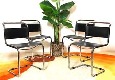 Lot 4 Chaise En Cuir Space Age