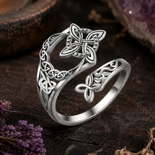 Bague réglable cuivre nœud - bague,