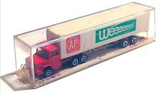 MAJORETTE 361 MAGIRUS + SEMI-CONTAINER AP Weeeeeo! TBE boite cristal  z