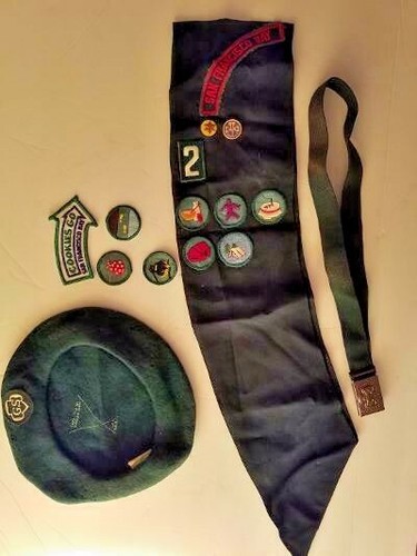 Vintage girl scout sash with - vintage,
