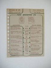 fiche technique RTA n°171