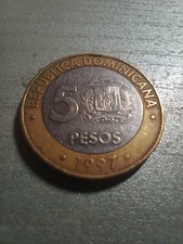 République Dominicaine - Pièce de monnaie   5 pesos 1997