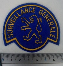 ECUSSON PATCH CIVIL SECURITE SURVEILLANCE GENERALE PSA PEUGEOT CITROEN