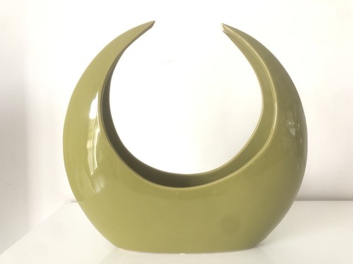 Vase déco design demi-lune
