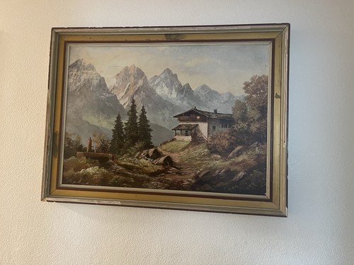 Tableau paysage montagne - , avec