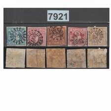 7921 ALLEMAGNE BAVIERE 1849-62
