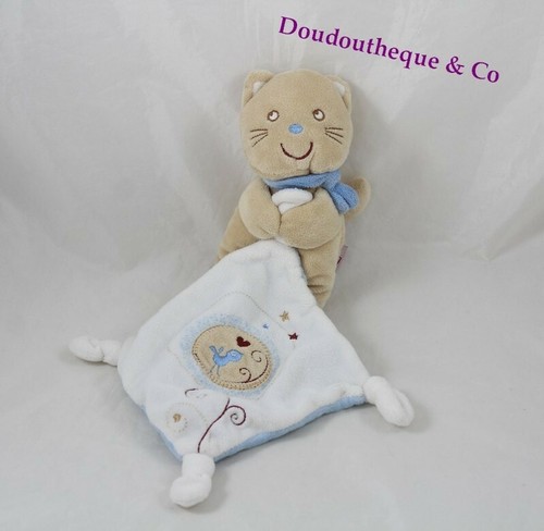 Doudou mouchoir chat pommette - mouchoir,