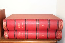 GRANDS LIVRES ANCIENS COMPLET  VIES DES SAINTS DE JEAN CROISET 1858 - 