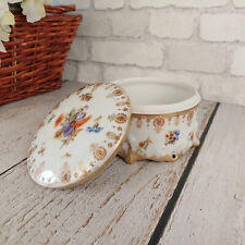 Grande boîte antique à bijoux & bibelots en porcelaine Limoges Abel Golse XIXme