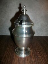 moutardier en métal argenté