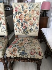 fauteuil louis XIII tapisserie