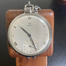 Omega Vintage 1940s Poche Montre Manuel Automatique Hommes Authentique Travail