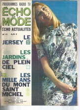 ECHO DE LA MODE N°17 LE JERSEY / TABLEAU EN TAPISSERIE / COIFFURE / BAC FLEURS