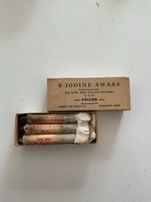 RARE  US WW2 IODINE SWABS 1942
