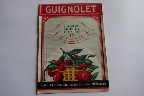 Etiquette ancienne liqueur - ancienne,