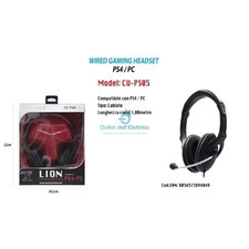 Casque De Jeu Avec Microphone Lion CU-PS05 Filaire PS4/PC