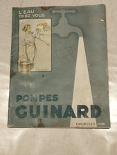 Dépliant Pompes Guinard 1938