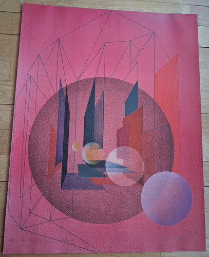 Lithographie bernard jardel - lithographie,