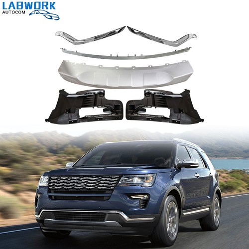 3pcs silver front bumper - silver,