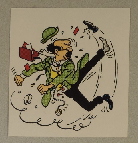 Herge tintin autocollant - herge, vol