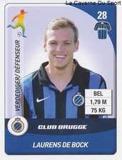 N°051 LAURENS DE BOCK # BELGIQUE CLUB BRUGGE STICKER PANINI PRO LEAGUE 2015