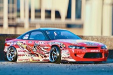 Carrosserie de voiture RC Addiction S15 Silvia Rocket Bunny uniquement aile d...