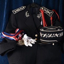 Grande tenue de Commissaire de Police Obsolète brodé Cannetille Argent Vintage