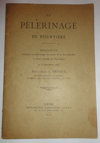 1896 pelerinage de - le,