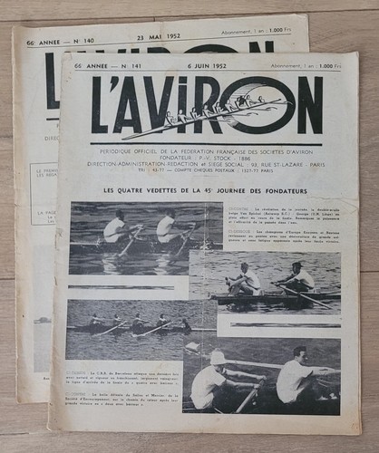 Aviron 1952 remo rudern - 1952,