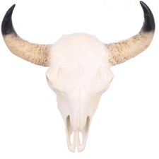 Statue vache résine tête de