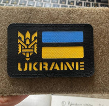 Crochet d'insigne tactique trident noir découpé au laser patch moral de l'arm...